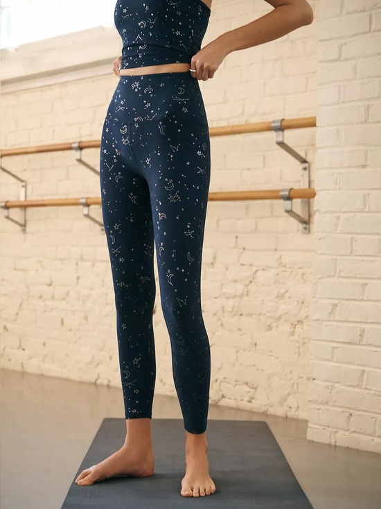 Beyond Yoga Pants - Beyond Yoga Softshine High Waisted Midi Leggings Navy Constellation Cosmic NWT S